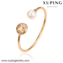 51787 Xuping Schmuck Großhandel Mode Perle Armreif für Damen mit Vergoldet